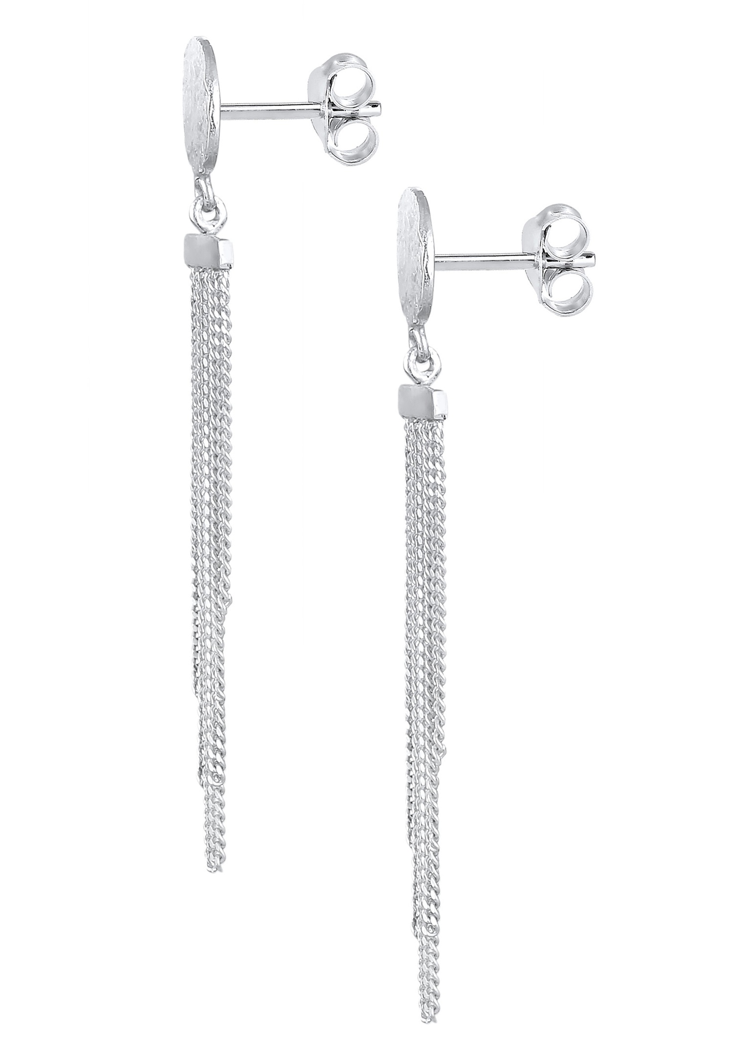 Elli Femmes pendentif d'oreilles plaquette look élégant en argent sterling 925