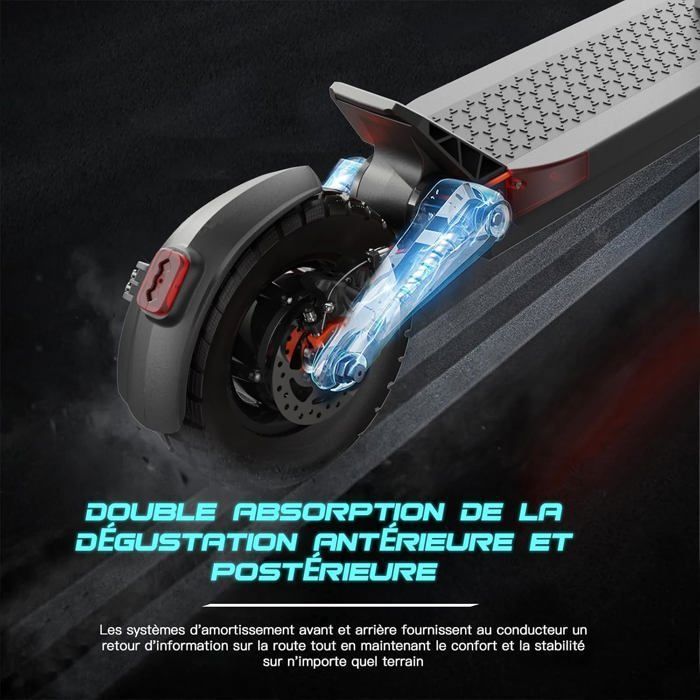 JOYOR S5-Z - Trottinette électrique Pliable - Moteur 600W - Batterie 48V 13Ah - Autonomie 45km - 10'' Pneus - Max 45KM/H - Noir