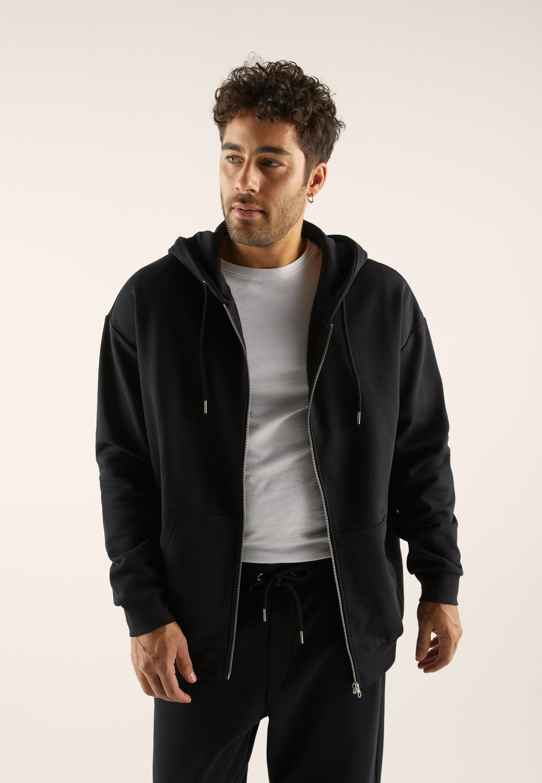 Pier One sweatshirt met rits - zwart
