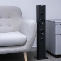 NGS SKY CHARM 50W Bluetooth-torenluidspreker met afstandsbediening, optische ingang, USB, FM-radio en AUX-ingang - Zwart