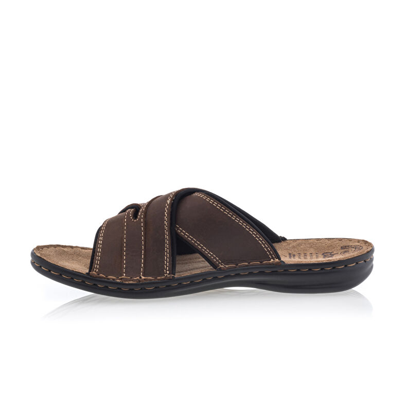  Brune sandaler / sko med åpen tå for menn
