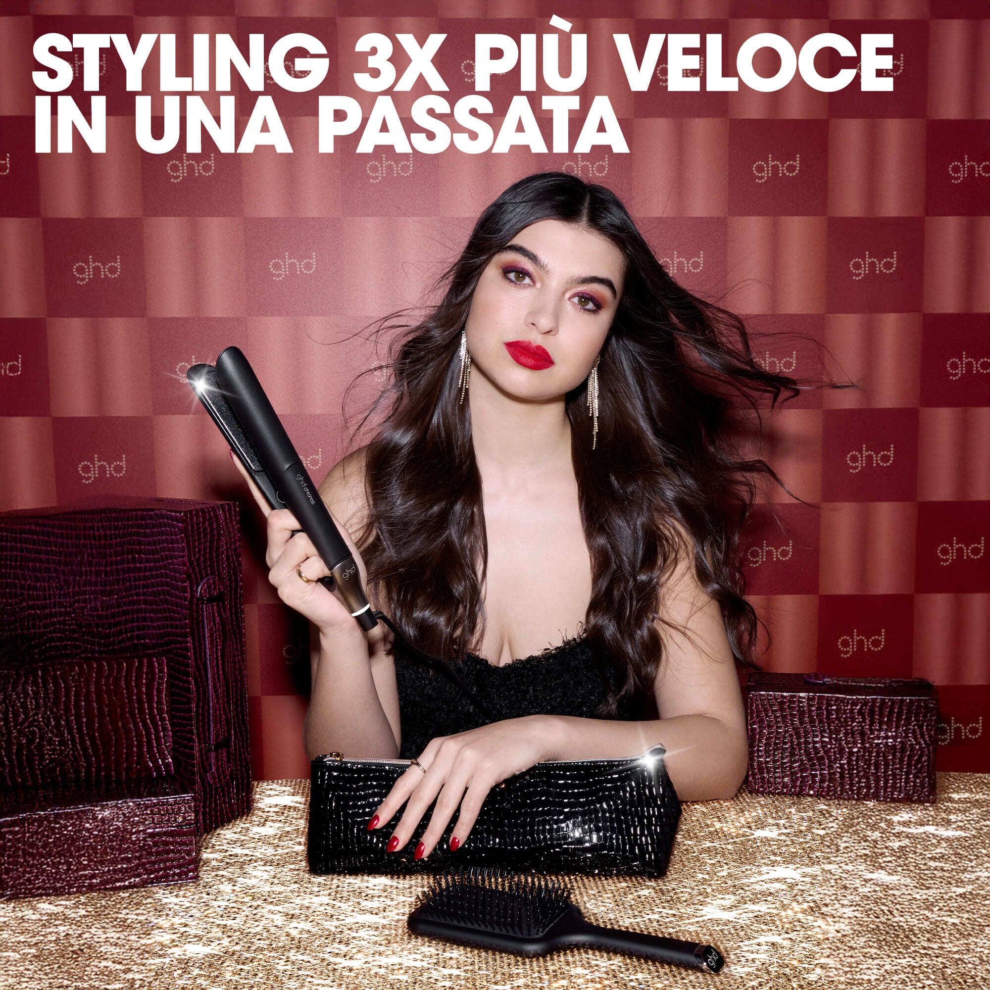 Styler ghd chronos Gift Set - piastra per capelli professionale + paddle brush - Cofanetti per Capelli, Piastra Capelli, Spazzole