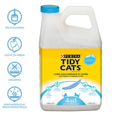 Purina Tidy Cats Lichtgewicht Klontvormende Kattenbakvulling Oceaan Frisheid
