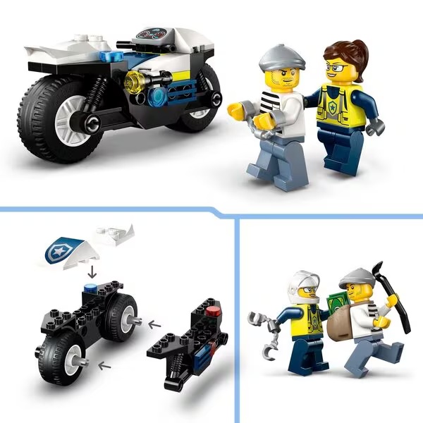 LEGO City 60455 Policijski pregon z motorjem