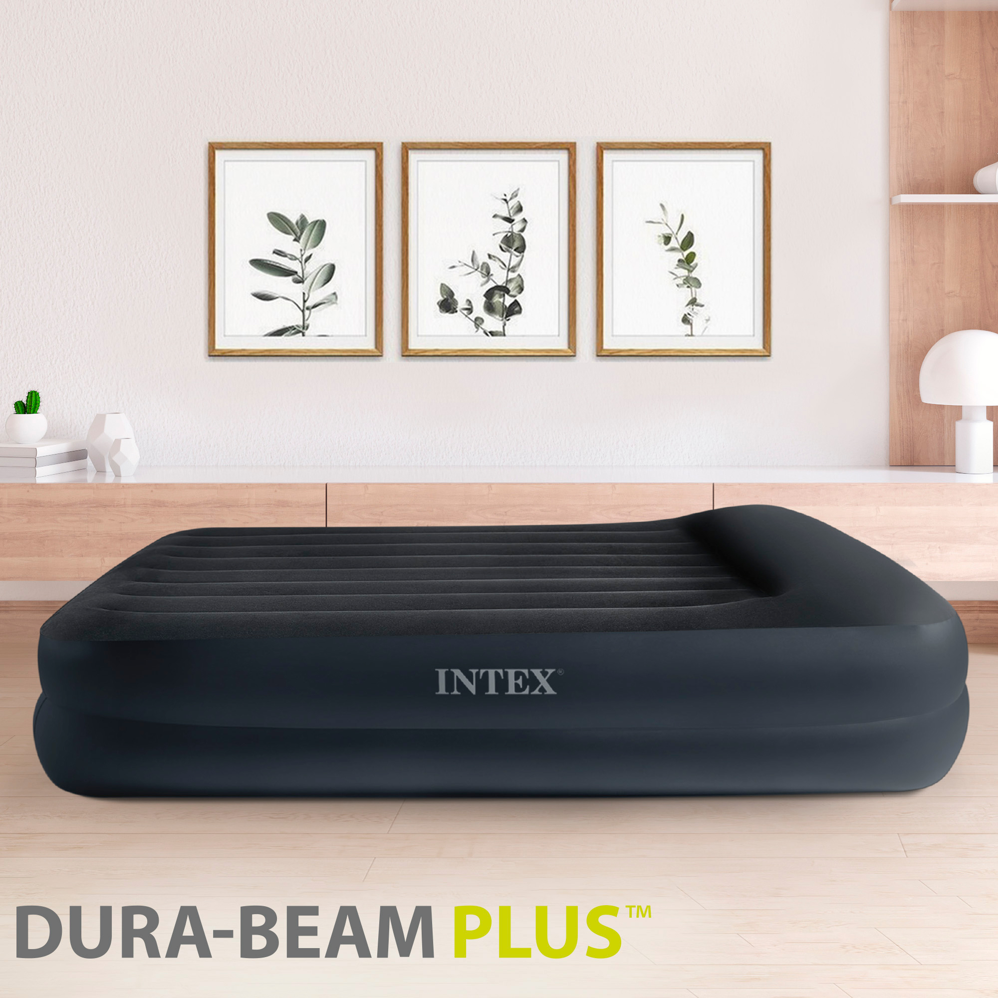 Descanso de almofada padrão Colchón Hinchable Intex Dura-beam - 152x203x42 cm