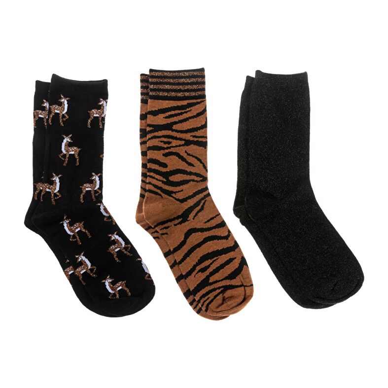 Calcetines y medias negras para mujer