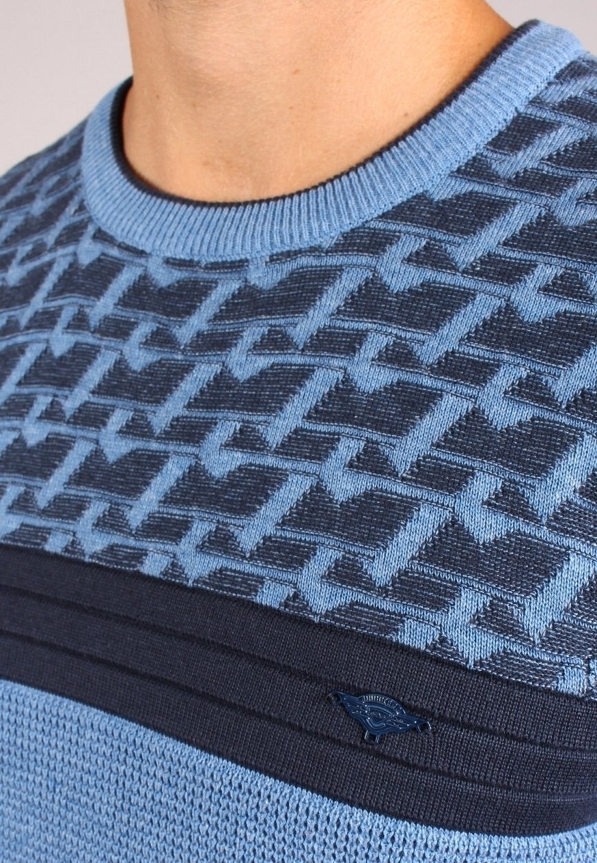 Gabbiano trui - gemêleerd blauw