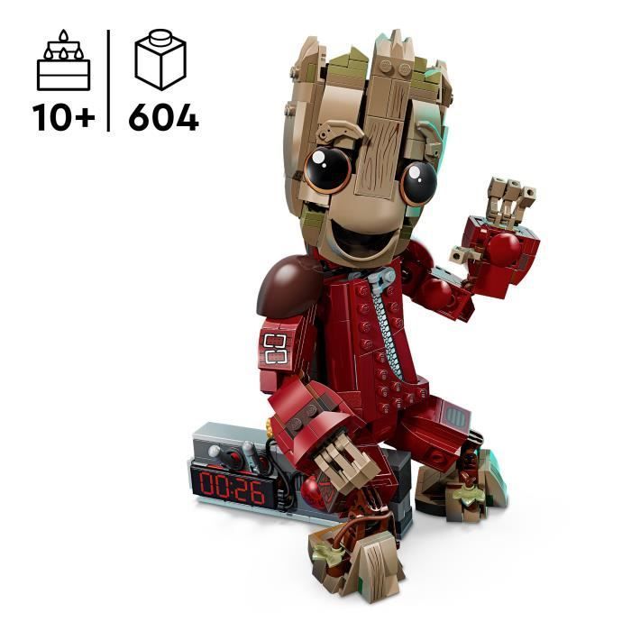 LEGO | Marvel 76341 Groot in tuta Ravager - Giocattolo da costruzione 10+ - Minifigure