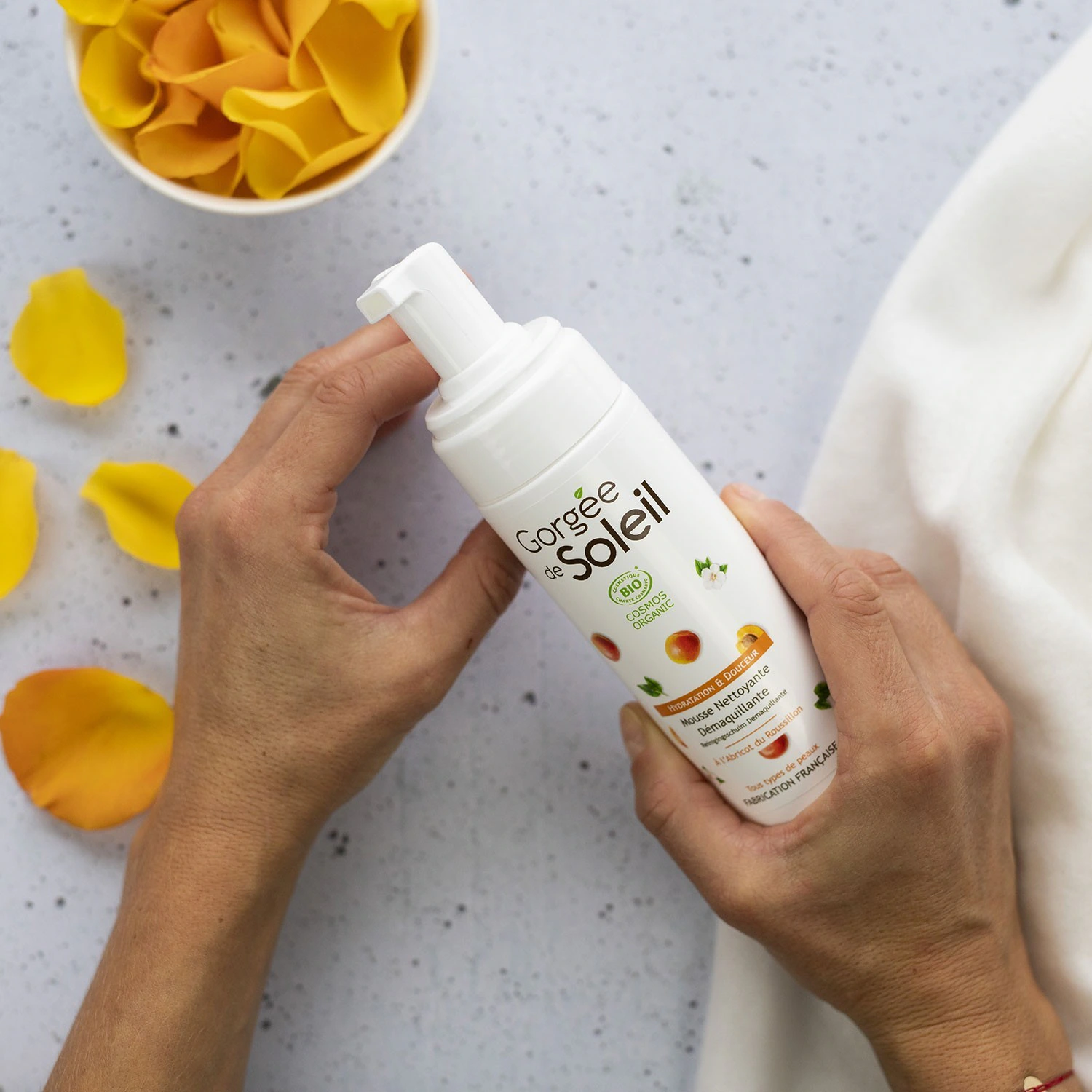 Gorgée de Soleil Mousse nettoyante démaquillante - Certifiée BIO COSMOS