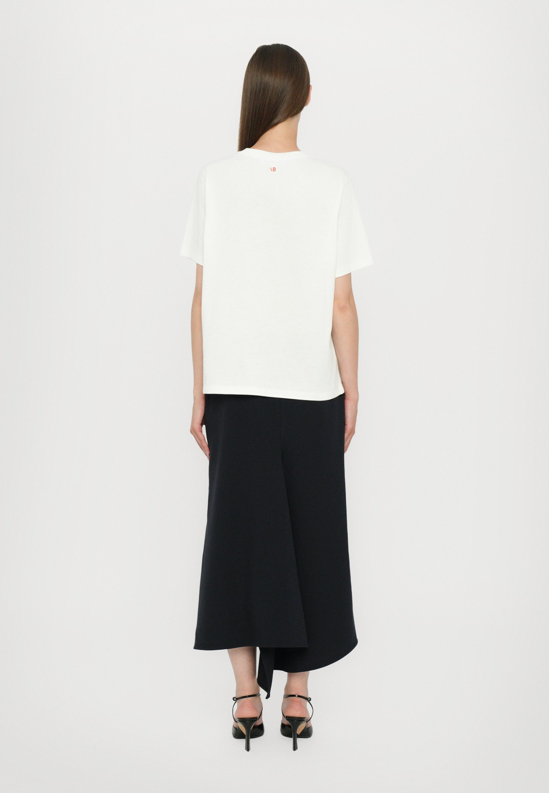 Victoria Beckham CLASSIC FIT SLOGAN T-shirt - T-shirt met print - wit