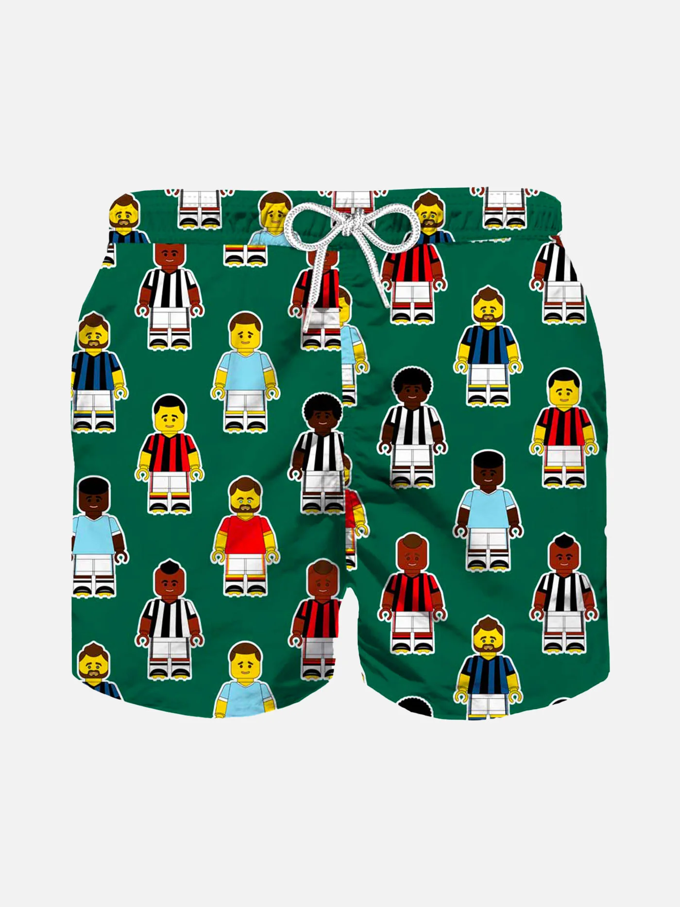 Zwempak voor jongens met voetbalprint