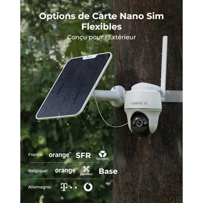 Reolink 8MP 4G Battery-Powered Security Camera, Color Night Vision, 355° Pan & 140° Tilt, Smart Motion Detection, Go PT Ultra+SP