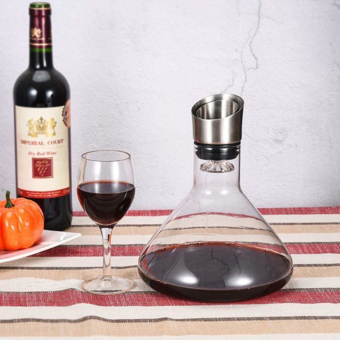 Carafe à Décanter - Aérateur de Carafe à Vin - avec Filtre Aérateur - Vin de Luxe Pour Cadeau - 1500ml