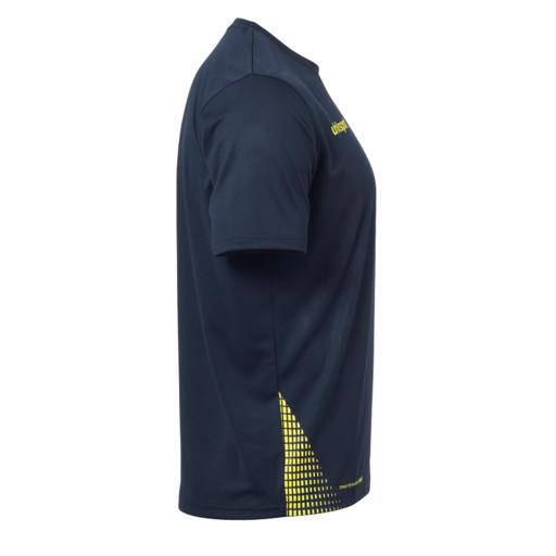Score Training T-shirt Azul Marino/amarillo Fluo Uhlsport