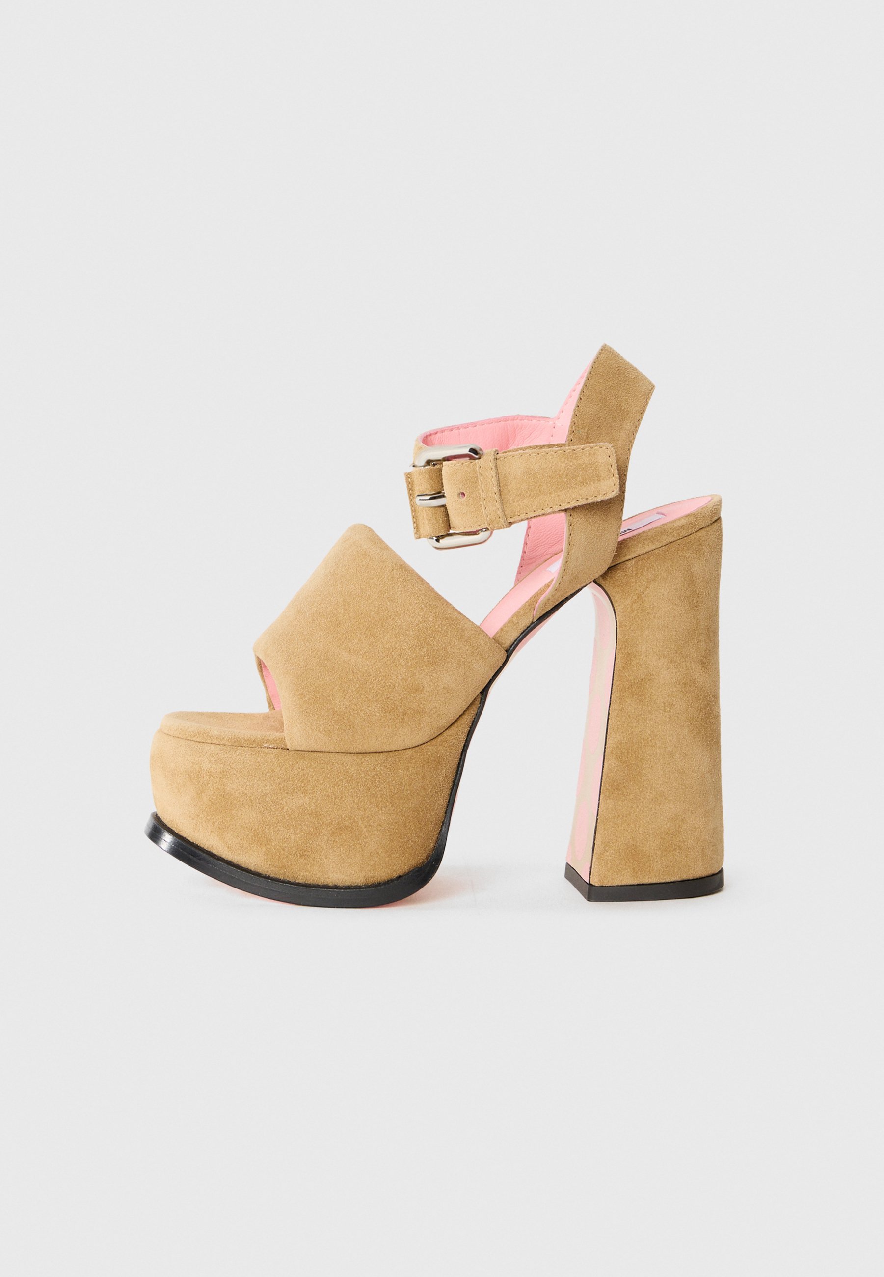 MOSCHINO sandalen met hoge hakken - beige