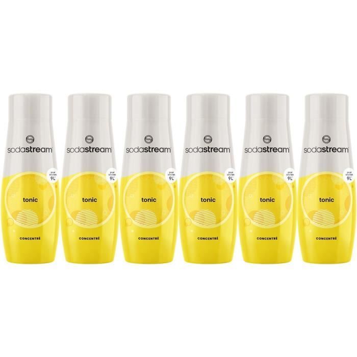 SODASTREAM Concentrates - Pack of 6 Tonic Concentrates - Makes up to 54L of drinks - 440ml
