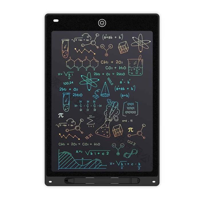 Tablette Dessin Enfant colorée multifonction de 12 pouces - L'écran de la tablette LCD est coloré et utilise la dernière technologie