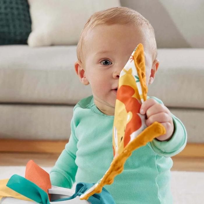 Activiteitenkubus - Fisher-Price - HML64 - Sensorisch - 6 tissues - Baby 3 maanden