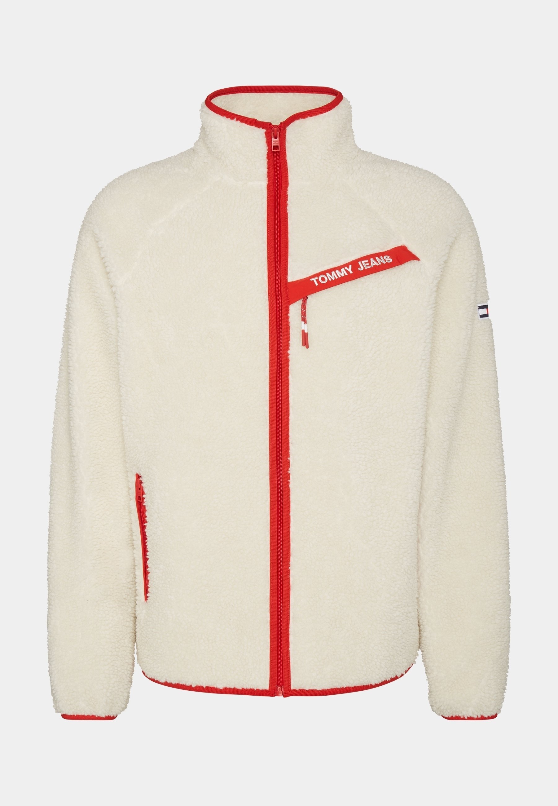 Tommy Jeans fleecejack - wit