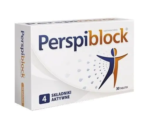 Perspiblock, Suplement diety ograniczający potliwość, Tabletki