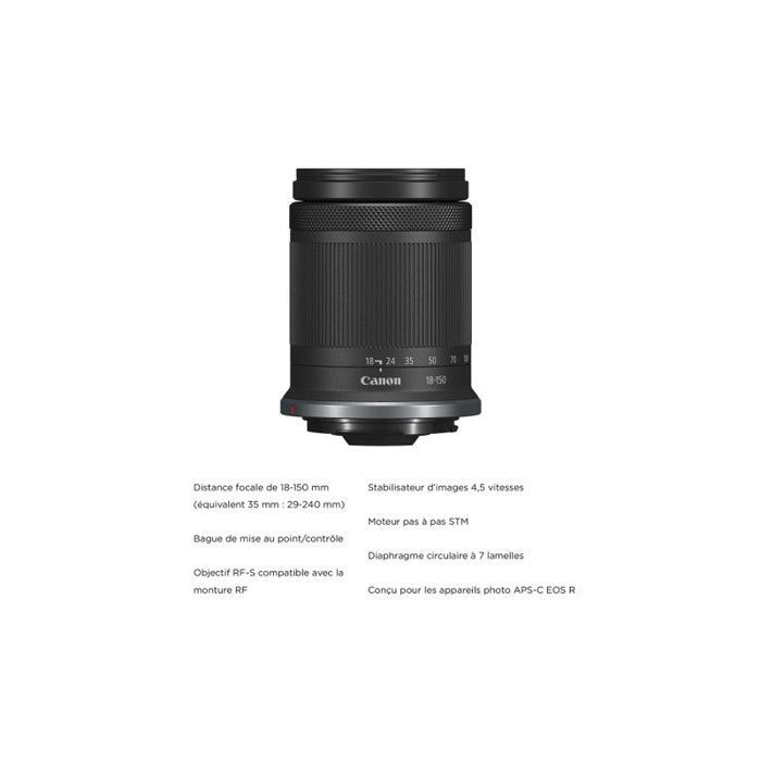 Hybrid Canon hybridkamera EOS R7 + RF-S 18-150mm f3.5-6.3 IS STM