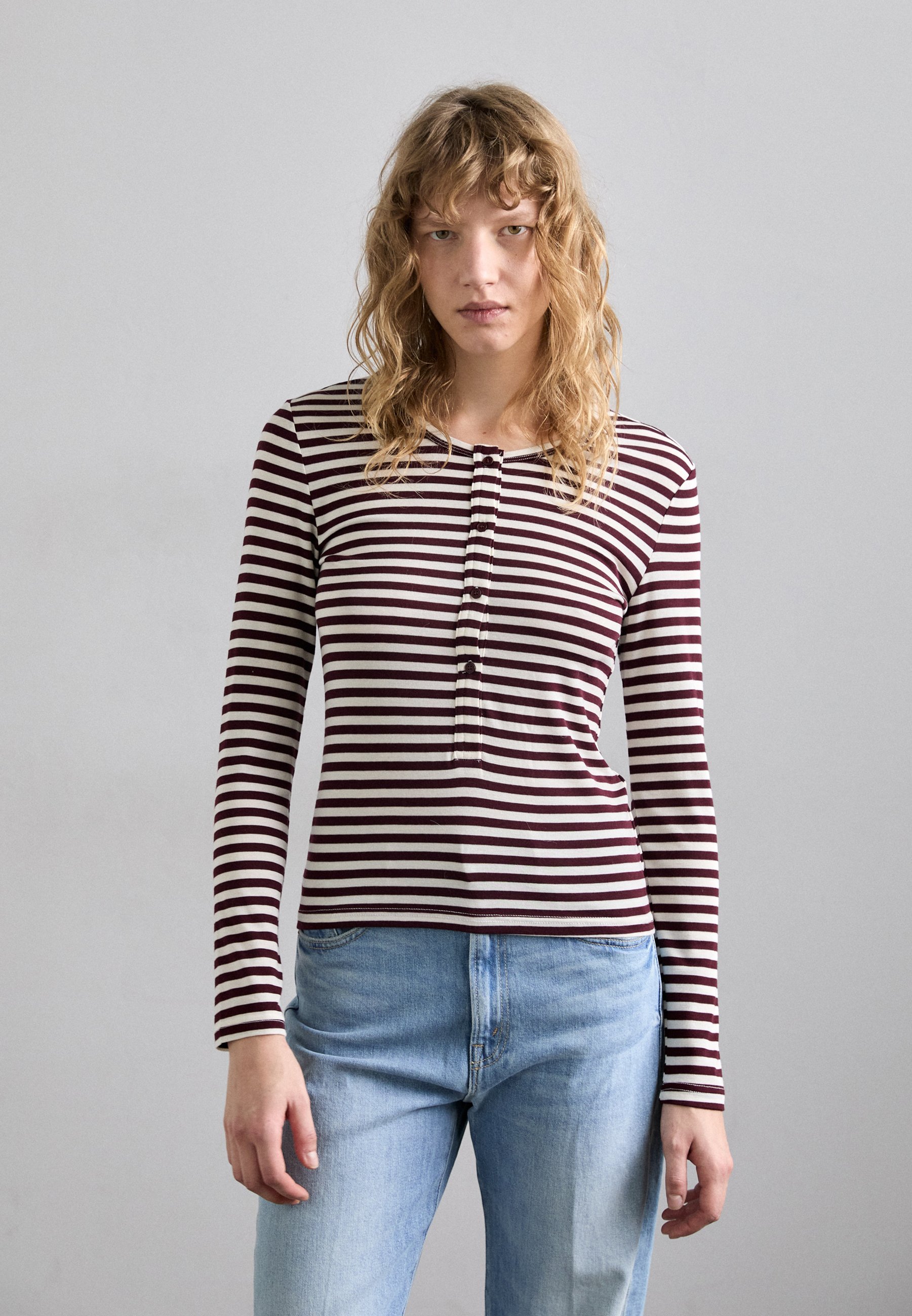 MUNTHE LEVOMA - Maglia a maniche lunghe - bordeaux
