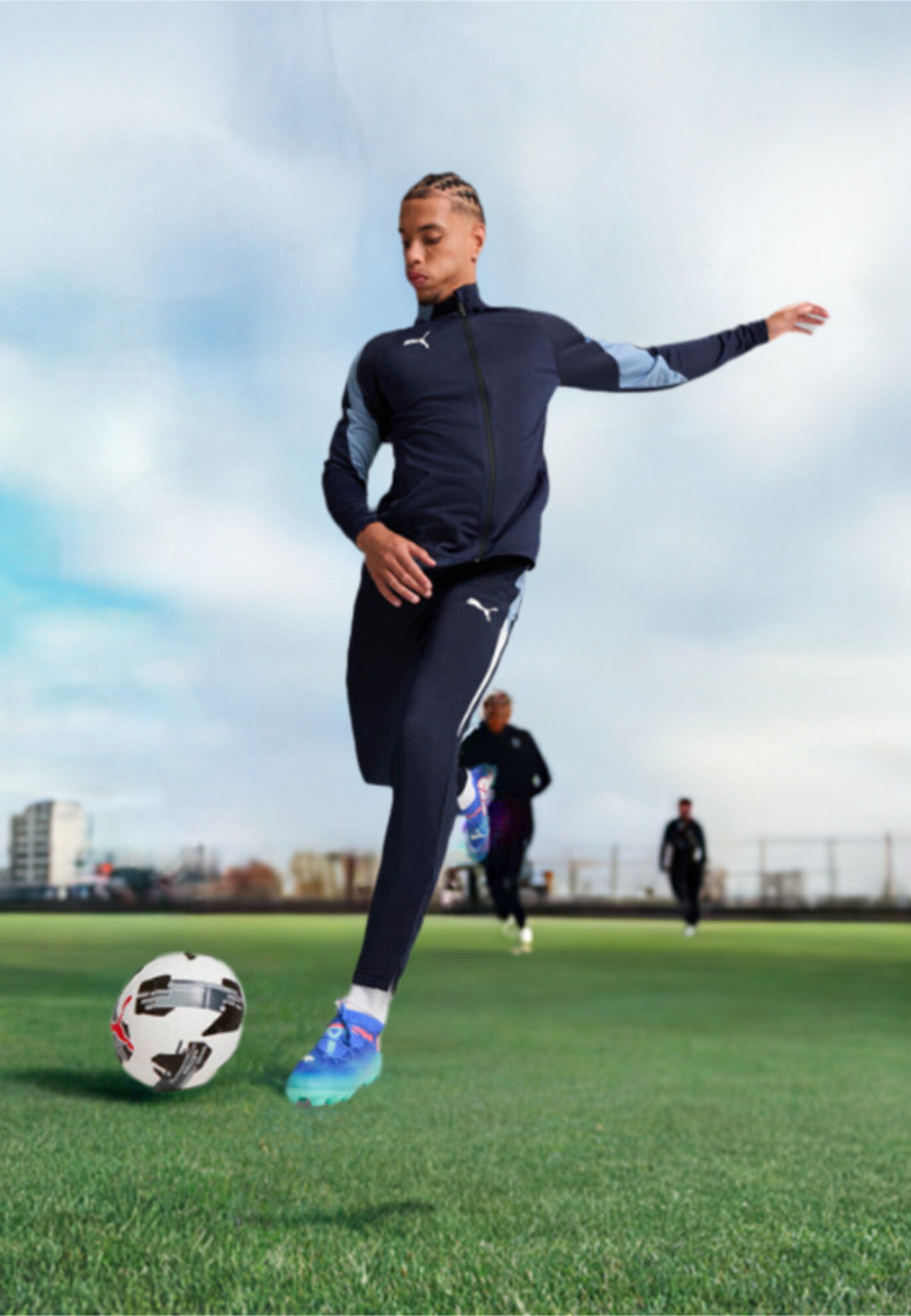 Puma FUTURE 7 PRO - Voetbalschoenen voor kunstgras - bluemazing- white-electric peppermint