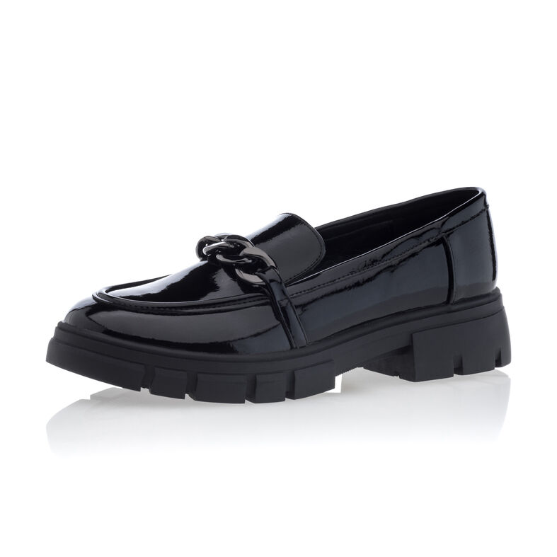  Svarte loafers/båtsko til jente
