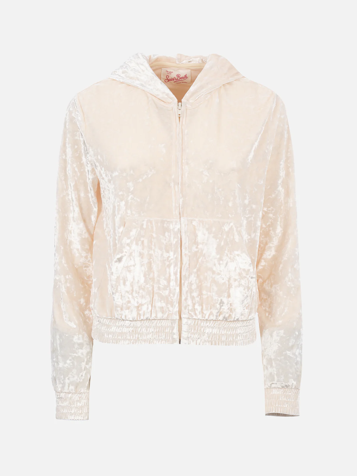 Jasmine dame Chenille-sweatshirt med lynlås