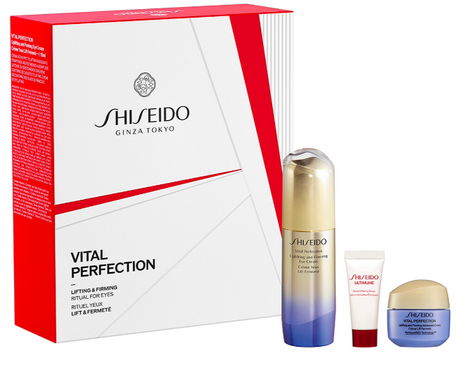 Komplet za lifting in učvrstitev kože okoli oči Vital Perfection Ritual Razkošna nega za predel okoli oči