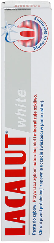 Pasta de dentes Lacalut White com efeito branqueador
