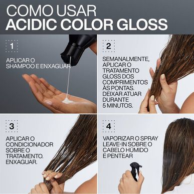 Redken Acidic Color Gloss Heat Protection -lämpösuoja värjätyille ja elottomille hiuksille, 190 ml