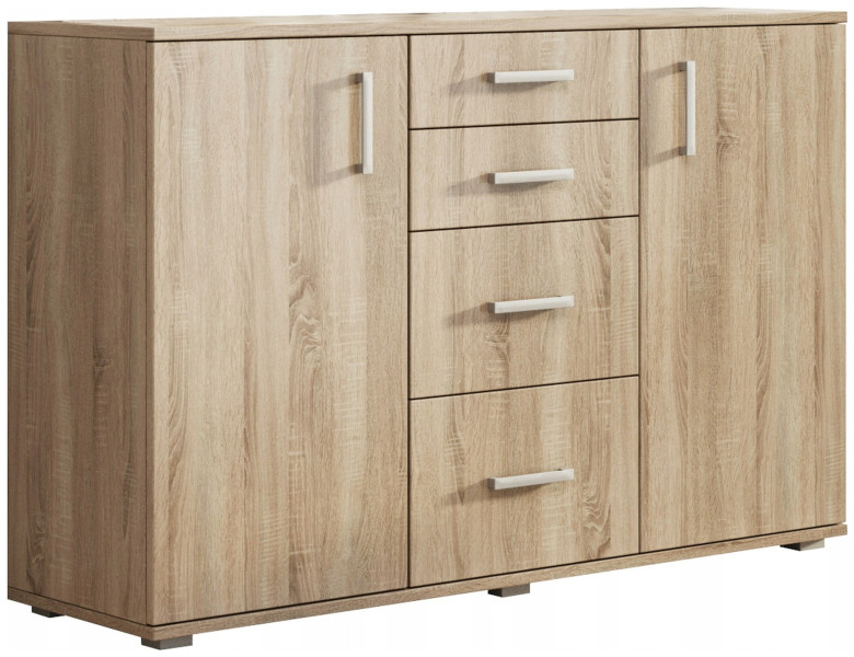 Komoda z szufladami 130 cm MERIDA dąb sonoma