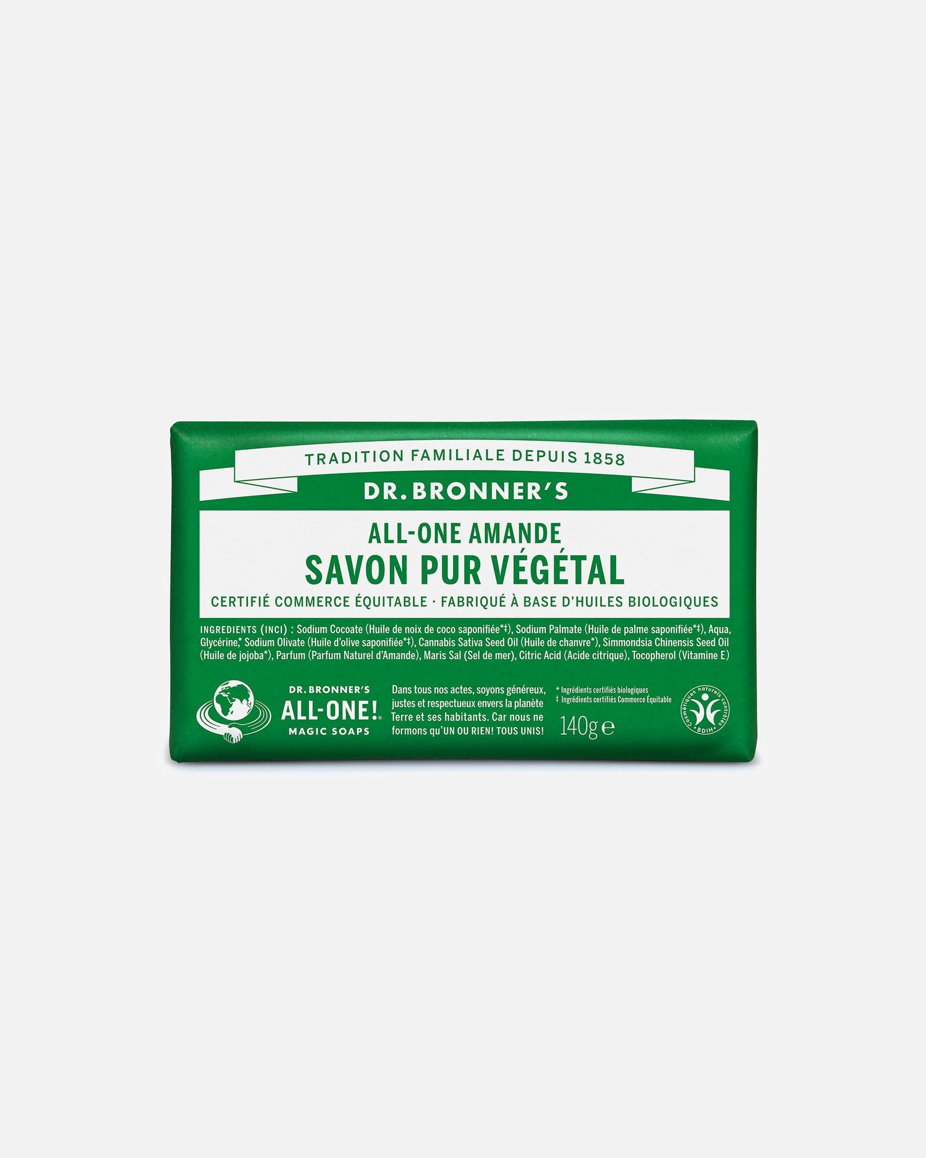 Dr. Bronner's Savon solide Amande