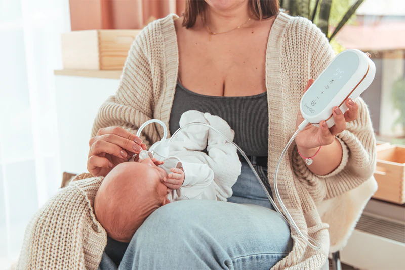 innoGIO GIOmum Line Soft met neusaspirator borstkolf