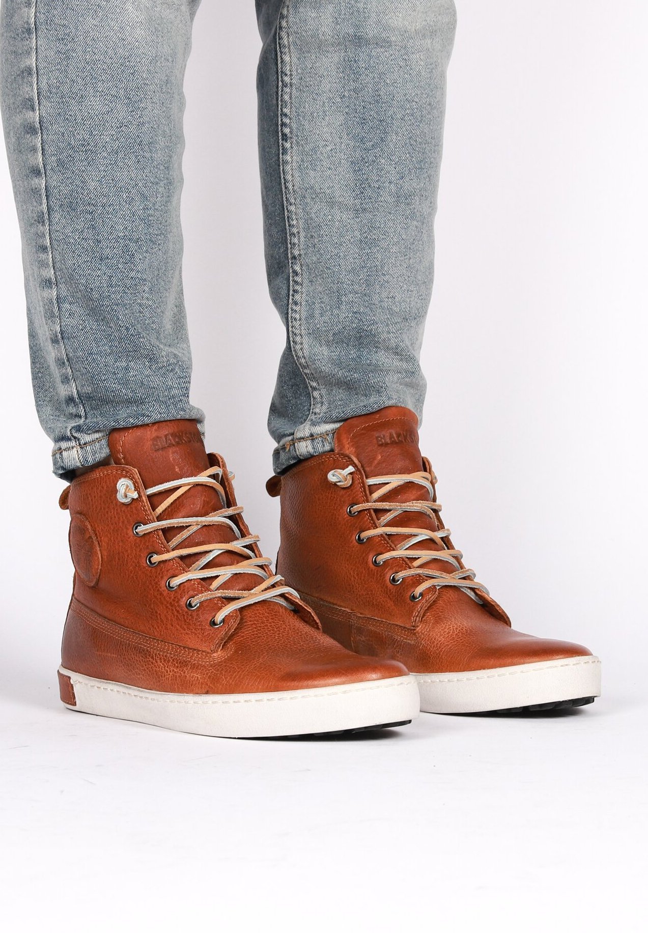 Blackstone veterlaarsjes - cognac