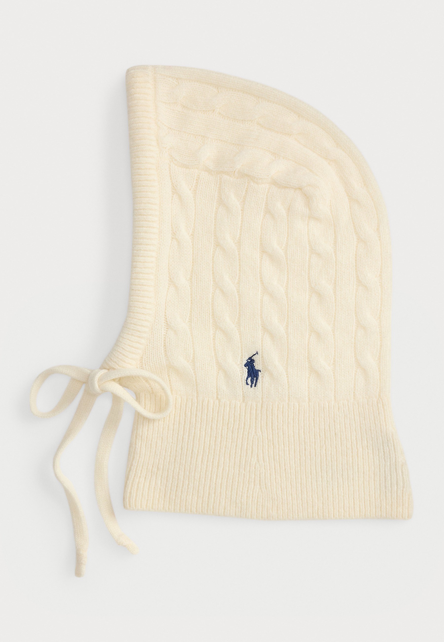 Polo Ralph Lauren CABLE WOOL CASHMERE HOODED SNOOD - Berretto - crema