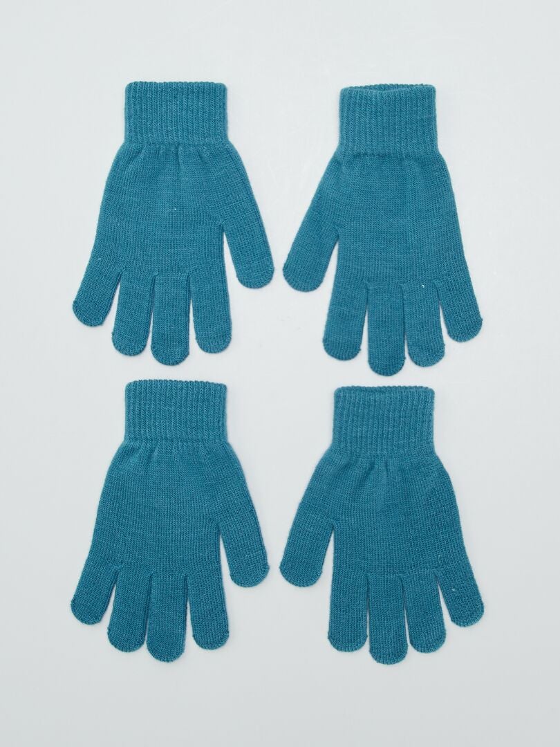 Conjunto de 2 pares de luvas - AZUL