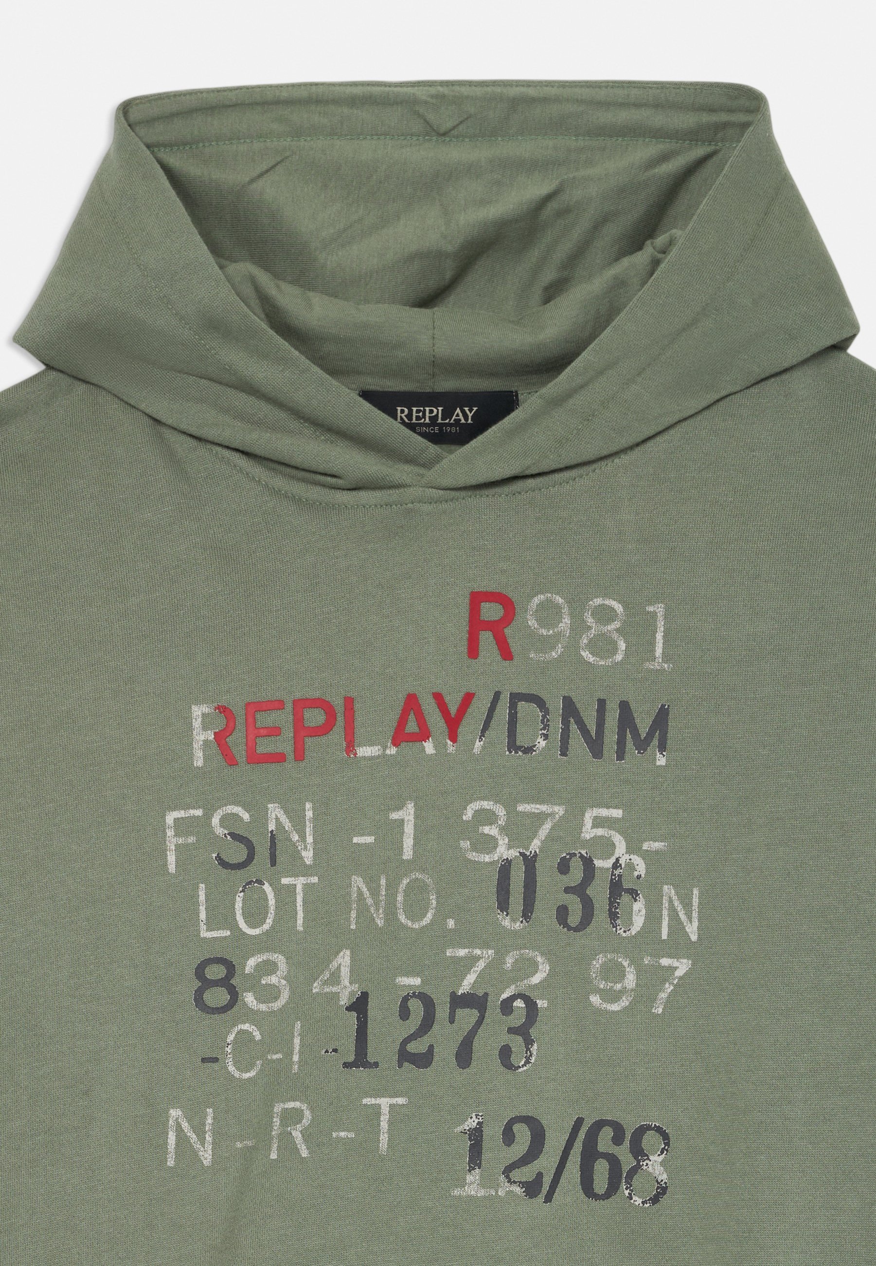 Replay-sweatshirt - mosgroen