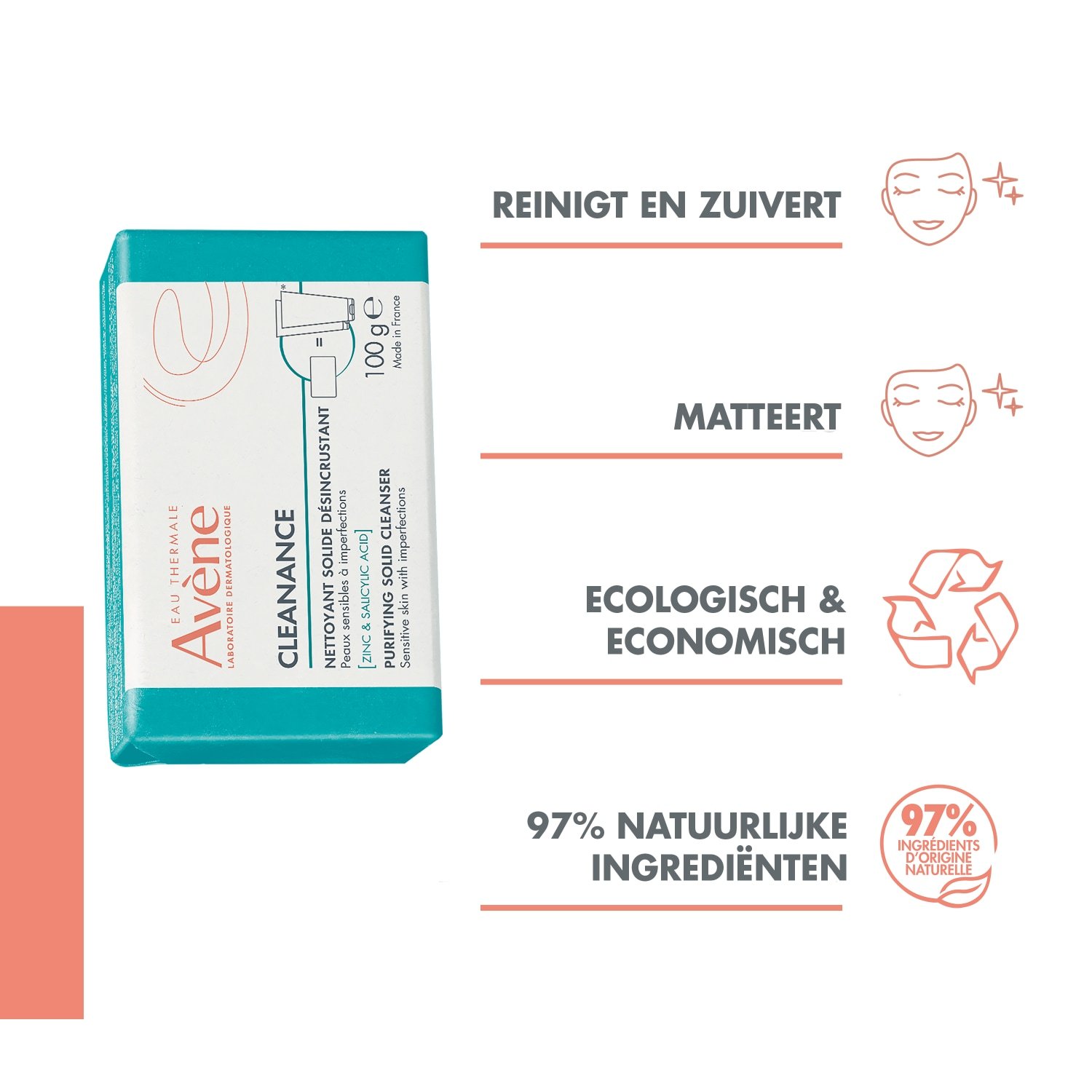 Avène Cleanance čvrsti sapun za čišćenje lica - 100 g