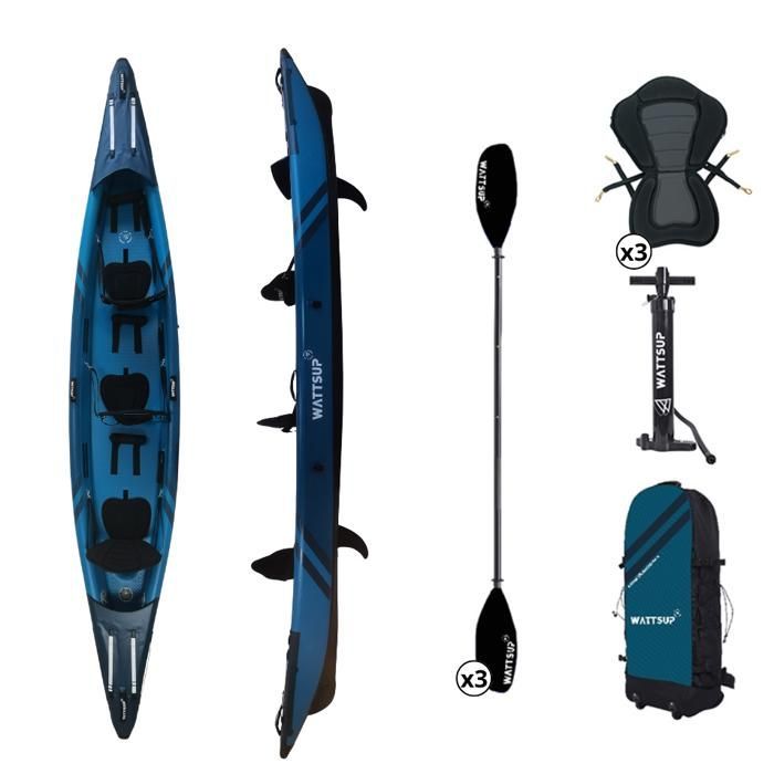 Wattsup Torpedo 3-person inflatable kayak, high pressure