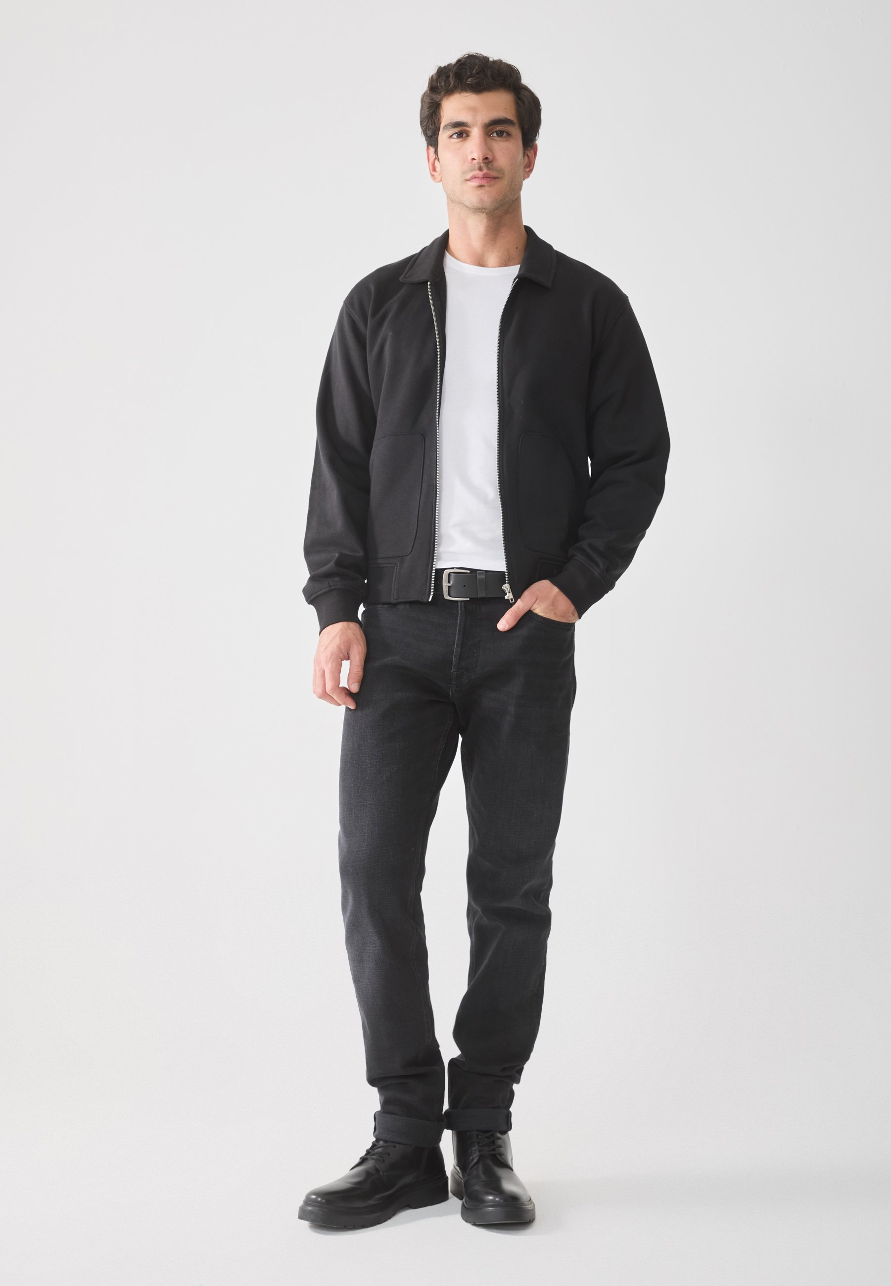 Sweat-shirt zippé Pier One - noir