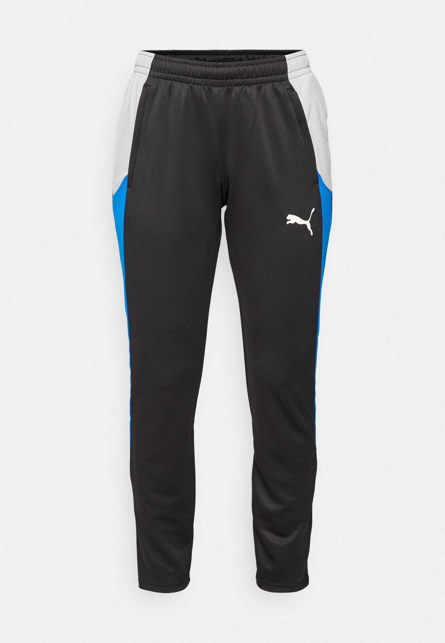 Puma INDIVIDUALBLAZE TRAININGSPANTS - Trainingsbroek - zwart/wit/racing blue