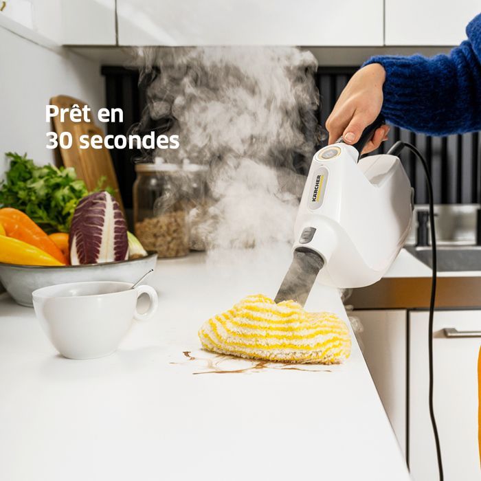 Limpiador a vapor Kärcher SC 1 Multi Comfort con manguera flexible para zonas de difícil acceso - Listo en 30 segundos - 1300 W - Ligero y compacto