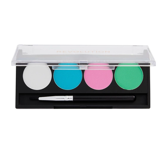 Makeup Revolution Graphic Liners paleta eyelinerów aktywowanych wodą Pastel Dream 5,4g
