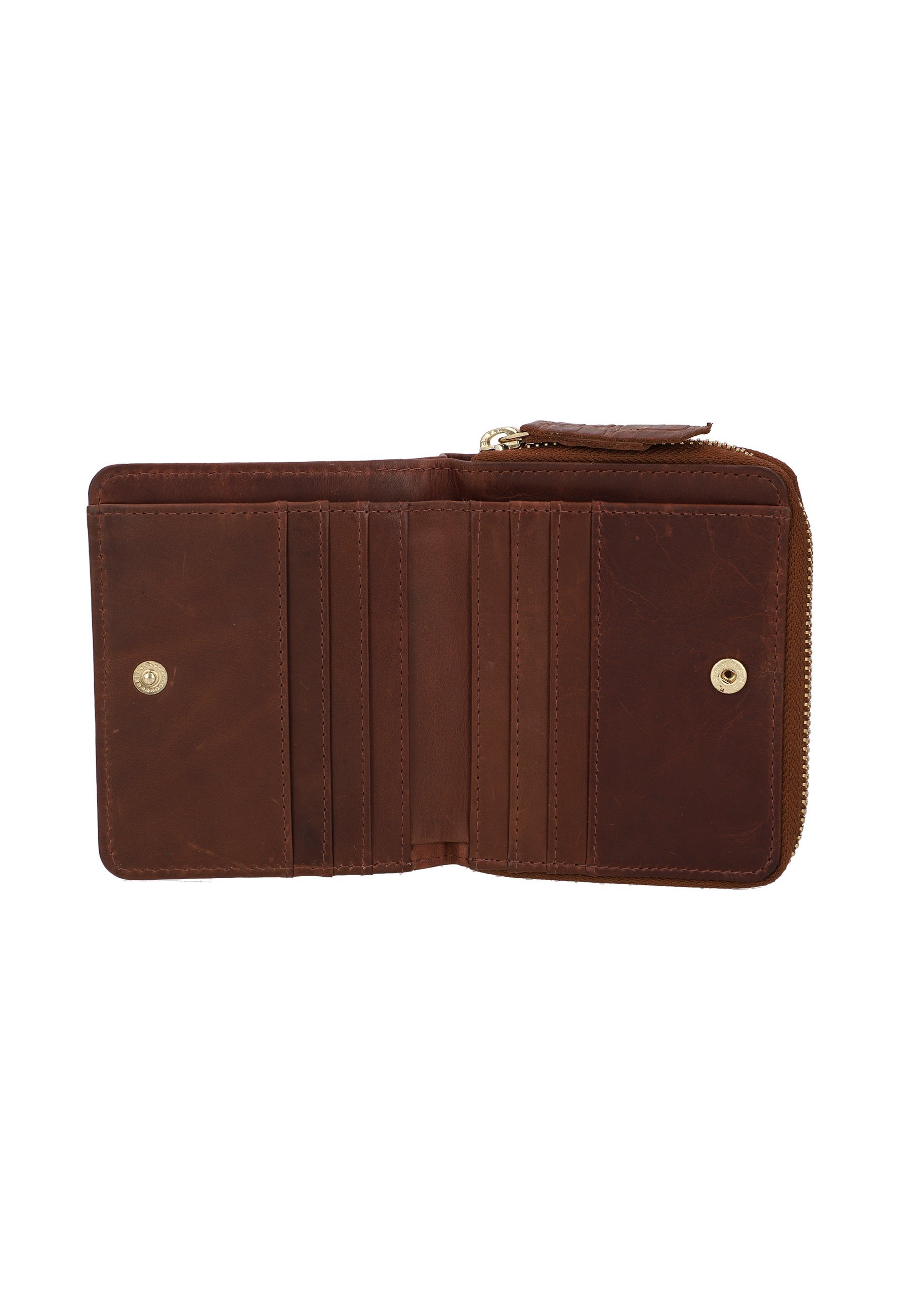 Gusti Leather MONIKA - Portemonnee - donkerbruin