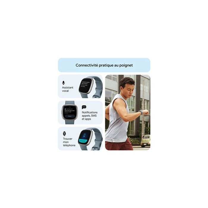Smartwatch - FITBIT - Versa 4 - Bianco - GPS - Notifiche di chiamate/SMS