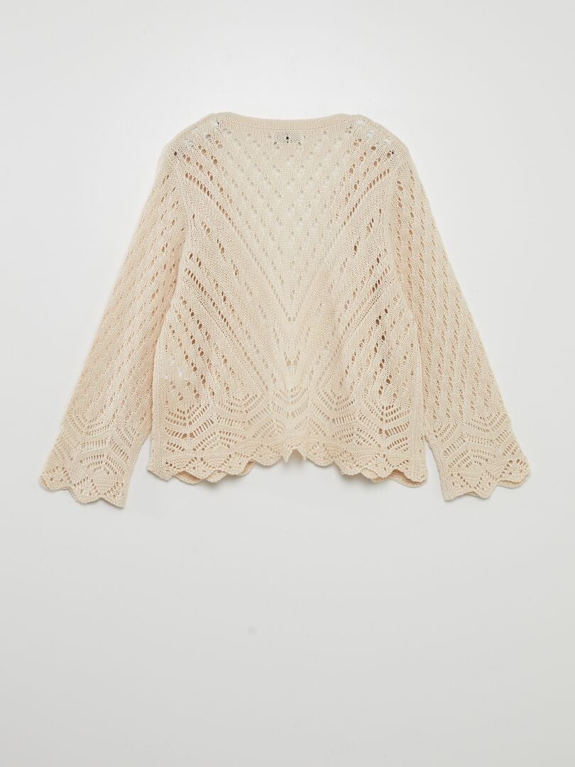 JDY gehaakt vest - beige
