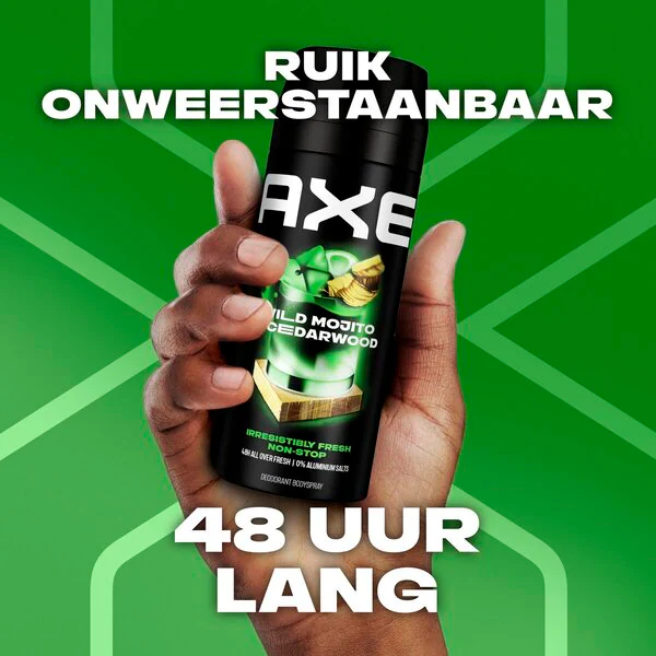 Axe Wild Mojito & Cedarwood Deodorant & Bodyspray<br>150ml