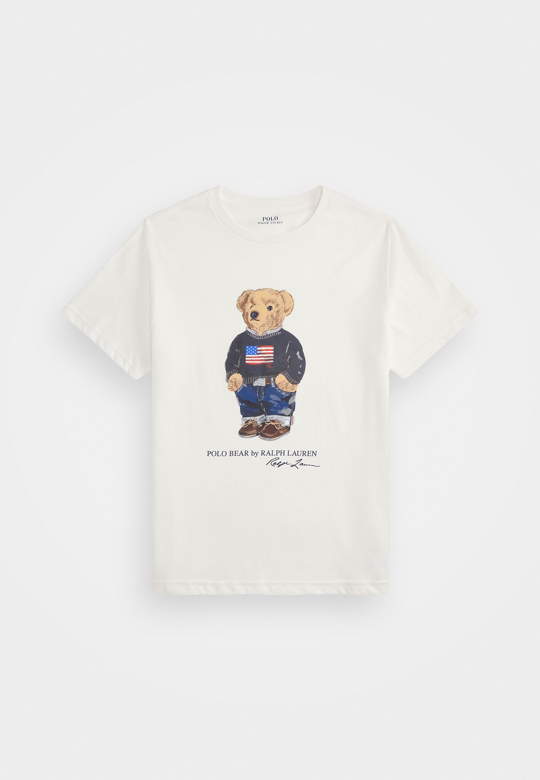 Polo Ralph Lauren POLO BEAR COTTON JERSEY T-SHIRT - Tricou cu imprimeu - white core